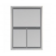 Avizier pentru interior cu rama click, NANO Display 1A3L si 2xA4P - 450x710mm