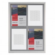 Avizier pentru interior cu rama click, NANO Display 4xA4 - 500x700mm, PORTRAIT
