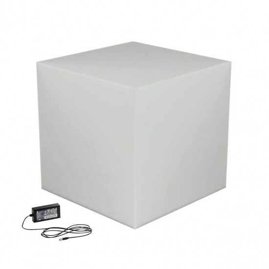Cub 400 mm din plexiglas iluminat cu personalizare inclusa