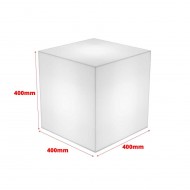 Cub 400 mm din plexiglas iluminat cu personalizare inclusa