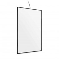 Caseta luminoasa ultra slim SLIDE-IN cu led, pentru interior, simpla fata, neagra, format print A1