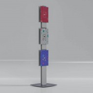 Stand de Informare cu 6 inserturi, format A4(210x297mm), expunere dublă față, Portrait
