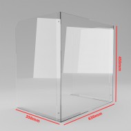 Protecție plexiglas pentru școala, tip U