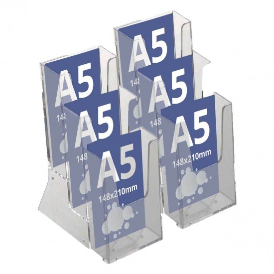 Suport pliante cu 3 buzunare, format A5 ( 210x148mm), 2buc/set