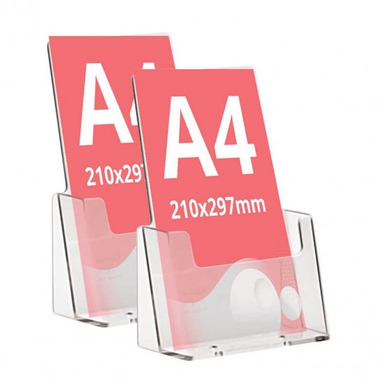 Suport pentru pliante, JJ DISPLAYS, 210 x 297 mm, 2buc/set