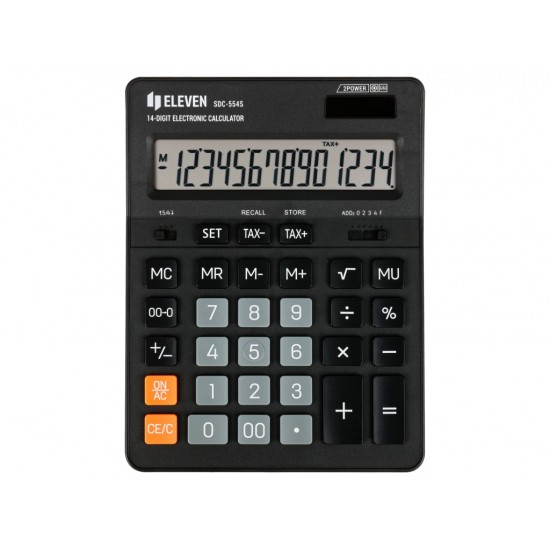 Calculator de birou 14 digiți, 199 x 153 x 31 mm, Eleven