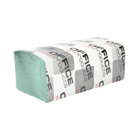 Servetele ZZ hartie reciclata verde, 23x23cm, 1 strat, 200buc/pachet, 20pachete/cutie, Office Produc