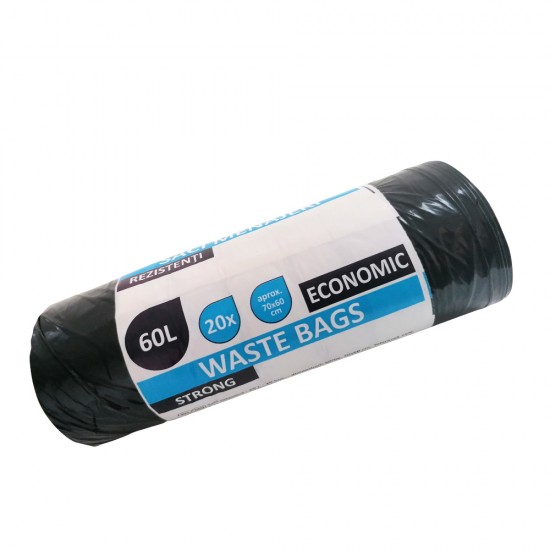 Saci menajeri 60l, 20 buc/rola