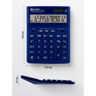 Calculator de birou 12 digiți, 204 x 155 x 33 mm, Eleven Albastru