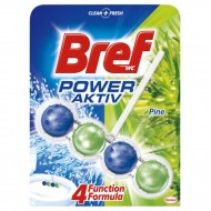 Odorizant toaleta Bref Wc Power Aktiv Pine, 4 bile, 51 gr