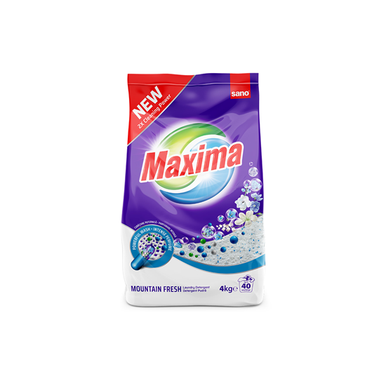 SANO Maxima Detergent Pudra Cu Parfum de Munte 4 Kg