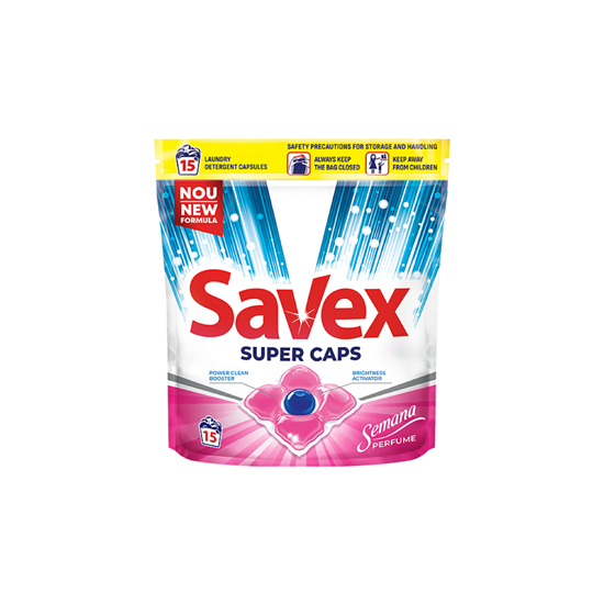 SAVEX Semana Super Parfumat Detergent Rufe 15 Capsule