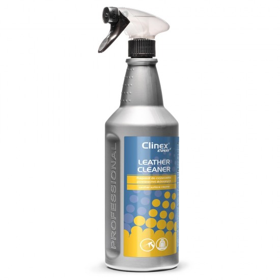 CLINEX EXPERT+ Leather Cleaner, solutie pt. curatare suprafete din piele naturala, 1 litru, cu pulve