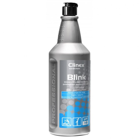 CLINEX Blink, 1 litru, solutie cu alcool pentru curatare suprafete impermeabile