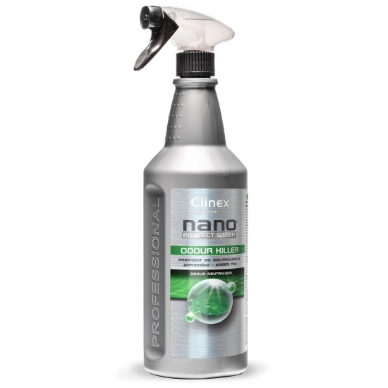 CLINEX NanoProtect Odour Killer - Green Tea, 1 litru, cu pulverizator, odorizant lichid - neutralize