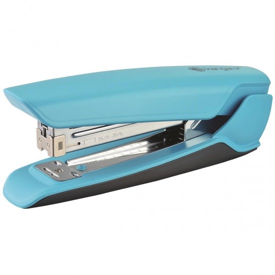 Capsator Kangaro Nowa-335/S din plastic, capse 24/6, 26/6, 30 coli, turcoaz
