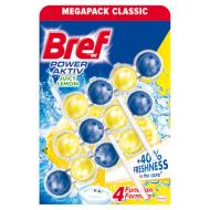Bref Odorizant toaleta Power Aktiv Lemon 3x50 g