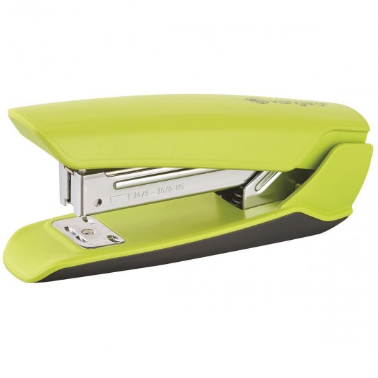 Capsator Kangaro Nowa-35/S din plastic, capse 24/6, 26/6, 25 coli, verde lime