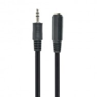 Cablu audio Gembird, 3.5mm jack male - 3.5mm jack female, 2m, Black