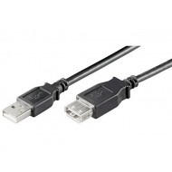 Cablu USB 2.0 1.8m A tata la A mama, negru EXT-LC-BK/1,8-BU (prelungitor usb)