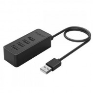 Hub USB Orico W5P-U2, 4x USB 2.0, 100cm Black, W5P-U2-100-BK-PRO