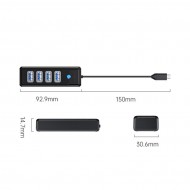 HUB USB Orico PW4U-C3 negru