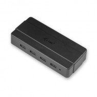 Hub USB cu alimentare I-tec U3HUB445, 4x USB 3.0, Black