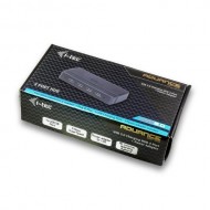 Hub USB cu alimentare I-tec U3HUB445, 4x USB 3.0, Black