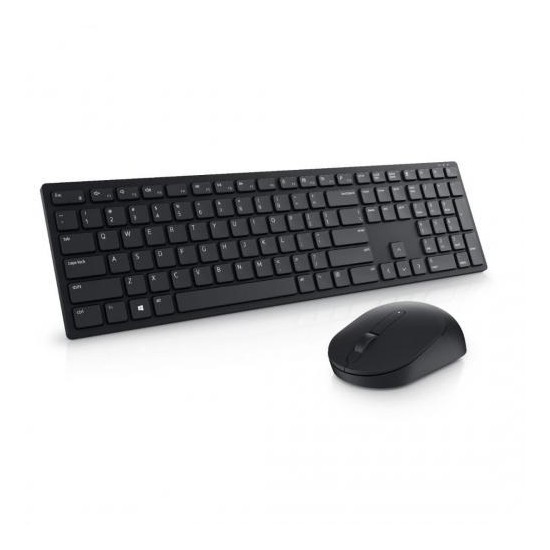 Kit Tastatura + Mouse wireless Dell Pro KM5221W, Layout US Intl, Negru