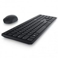 Kit Tastatura + Mouse wireless Dell Pro KM5221W, Layout US Intl, Negru