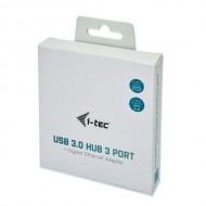 Hub USB i-tec U3METALG3HUB, 3x USB 3.2 gen 1 + 1x RJ-45, Space Grey