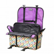 Geanta reversibila ZIPIT, cu husa laptop 14 inch - cercuri colorate