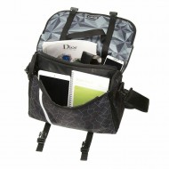 Geanta reversibila ZIPIT, cu husa laptop 14 inch - forme geometrice