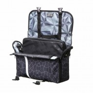 Geanta reversibila ZIPIT, cu husa laptop 14 inch - forme geometrice