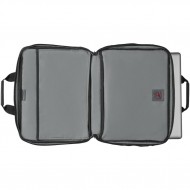 Geanta Wenger Double-Gusset 16", tripla protectie, Negru/Gri
