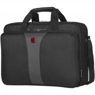 Geanta Wenger Double-Gusset 16", tripla protectie, Negru/Gri