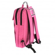 Ghiozdan laptop roz IT USB 2 fermoare PIGNA