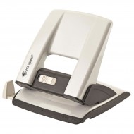 Perforator Kangaro Aion-30 din metal, 30 coli, alb metalizat