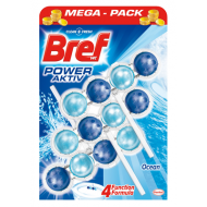 Bref Odorizant toaleta Power Aktiv Lemon 3x50 g