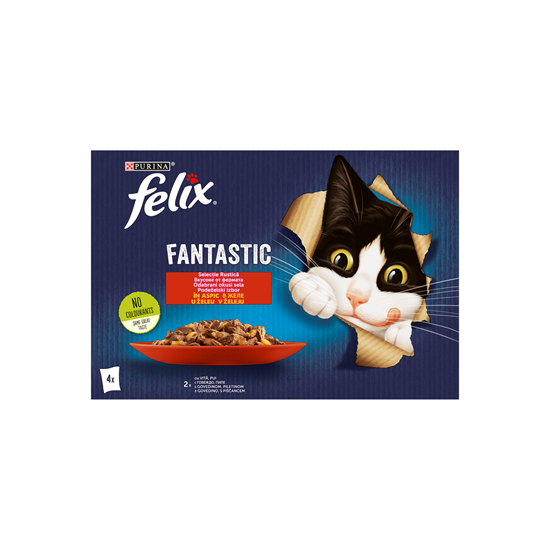 felix FANTASTIC Hrana pentru Pisici cu Vita&Pui 4 x 85 g