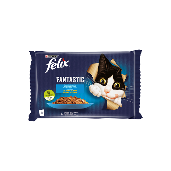 felix FANTASTIC Hrana pentru Pisici cu Somon 4 x 85 g