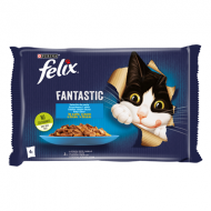 felix FANTASTIC Hrana pentru Pisici cu Somon 4 x 85 g