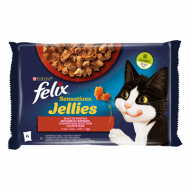 felix SENSATIONS Hrana pentru Pisici cu Carne vita&rosii in aspic 4 x 85 g