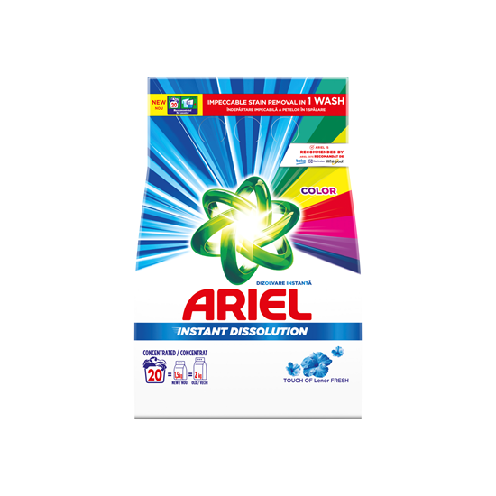 Detergent Pudra Color ARIEL Touch of Lenor 1,5 Kg