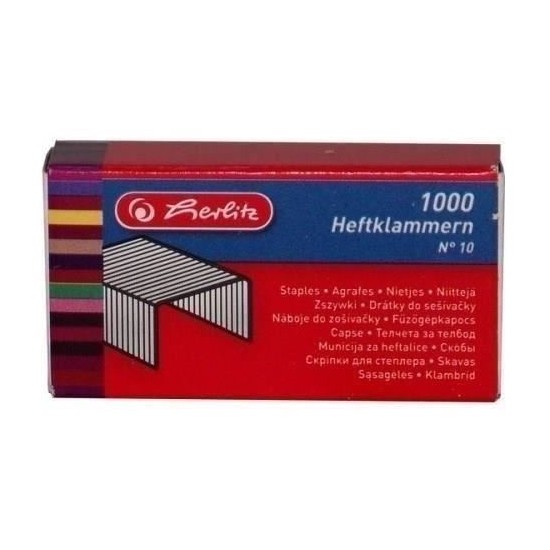 Capse zincate Herlitz No. 10, 1000 buc/cutie