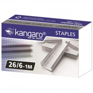 Capse galvanizate Kangaro 26/6, 1000 buc/cutie