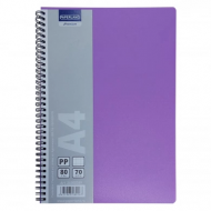 Caiet Paperland spiralat A4, 80 file, dictando