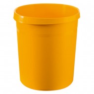 Cos de birou pentru hartii, 18 litri, HAN Grip - galben