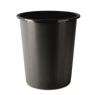 Cos din plastic pentru hartii DONAU, 14 litri, inaltime 31 cm, negru