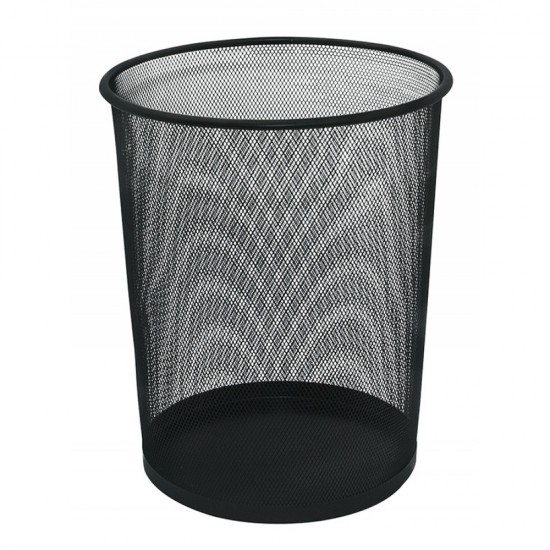 Cos metalic Mesh, pentru hartii, 19 litri, Q-Connect - negru